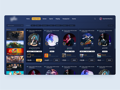 Gaming Web App