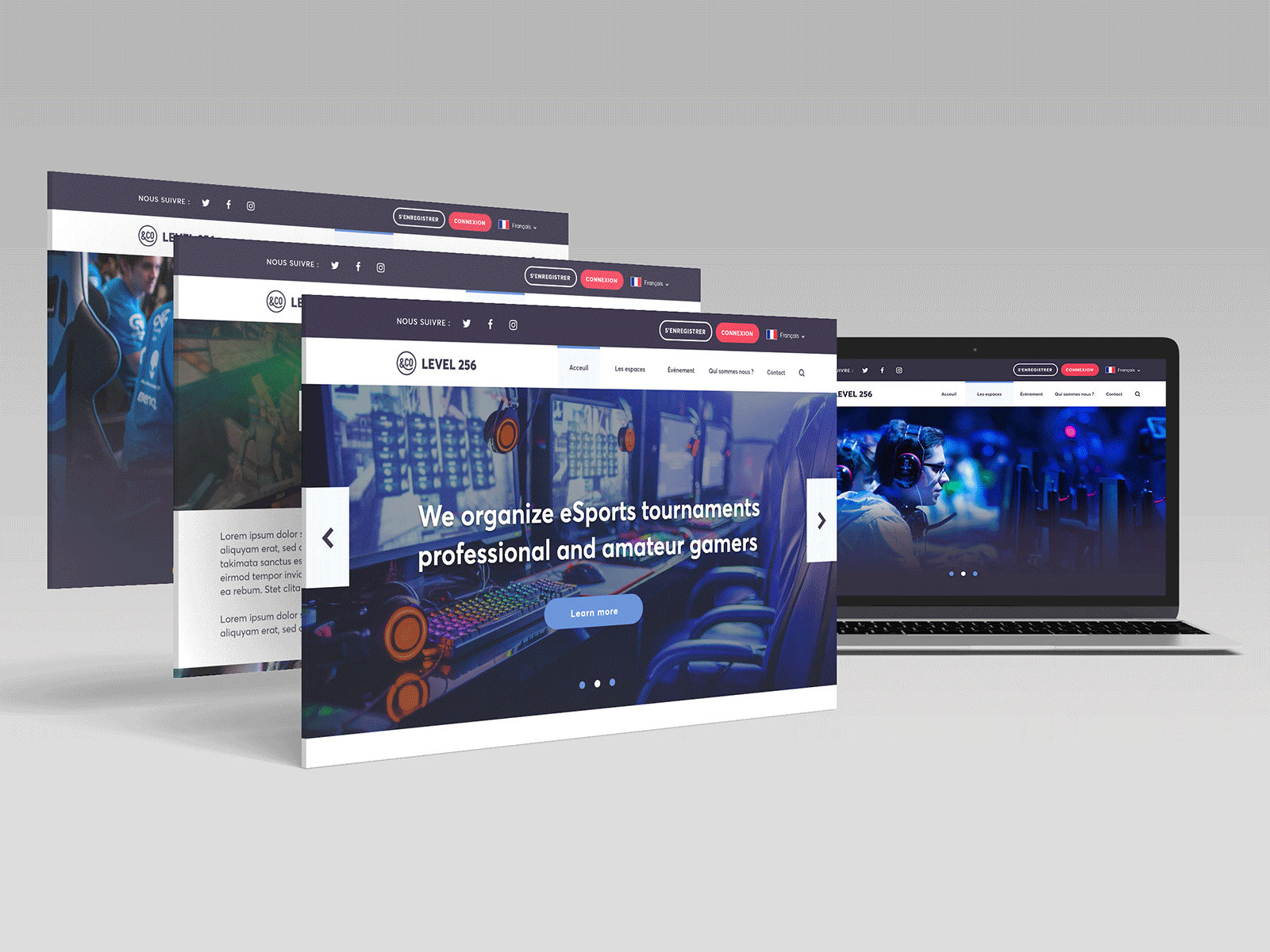 LEVEL 256 - UI Design Case Study adobexd challenge dailyart dailyui designproject game gamers gaming level256 ui uidesign uidesigner uiinspiration uiux userexperiencedesign userinterface website welovewebdesign étude de cas