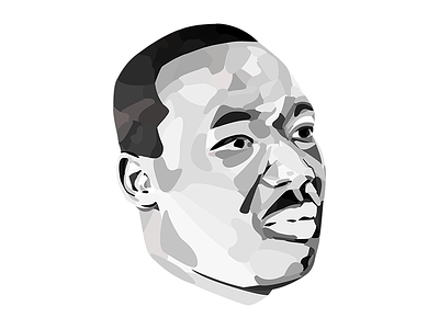 Martin Luther King celebrity character illustration illustrator shape