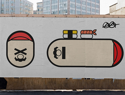 #004 Sushi Series art graphic design streetart