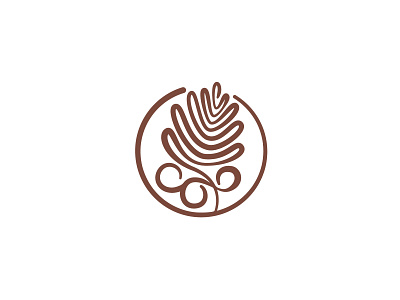 Kaffegarten Logo branding cafe coffee design garden graphic design icon logo nature vector