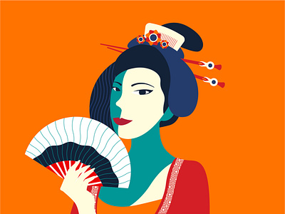 Chinese Lady asian china chinese chinese culture chinese new year chinese outfit chinese style graphic design illustration lady mandarin vector woman