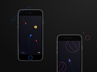 Game concept app app branding black blue clean design figma ui uiux ux