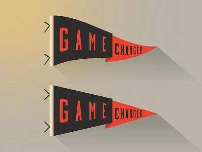 Game Changer flag illustration sports