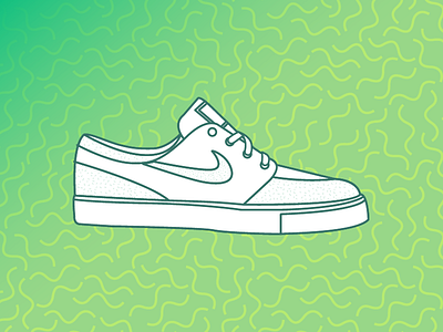 Nike Zoom SB illustrator nike pen tool shoe strokes