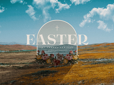 Easter at Chapel Springs church cross easter handmade illustration illustrator jesus photoshop