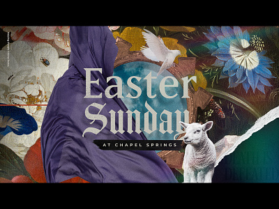 Easter at Chapel Springs church crown design easter floral handmade jesus lamb photoshop