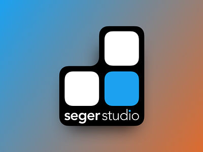 Seger Studio Logo branding design first shot logo sticker