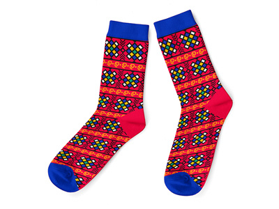Africa Pattern Sock africa africa pattern apparel color colorful colorfull design illustration jacquard knitting sock socks underwear