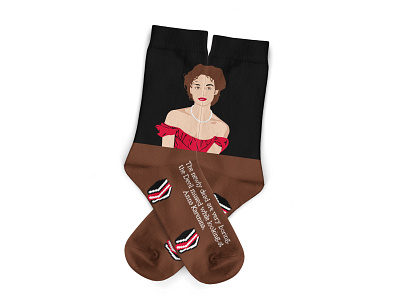 Anna Karenina - Inspired by Eli Gilic's story anna karenina apparel book design eli gilic jacquard knitting russia slavestodesire sock socks story