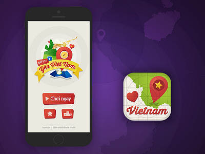 Love Vietnam apps game ui icon ios map place ui vietnam