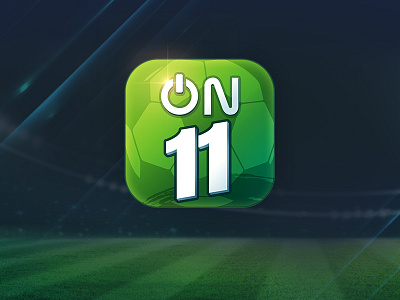 On 11 app icon eleven football green soccer stadium