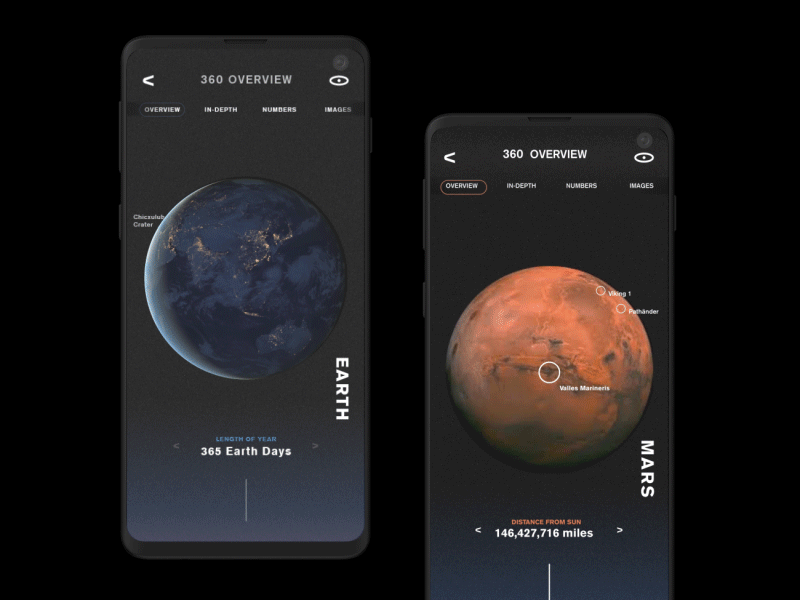 NASA App_ Redesign / Concept animation app design appstore behance earth galaxy galaxys10 guide interaction mars moon nasa sketch space ui ui ux ui design uidesign universe ux
