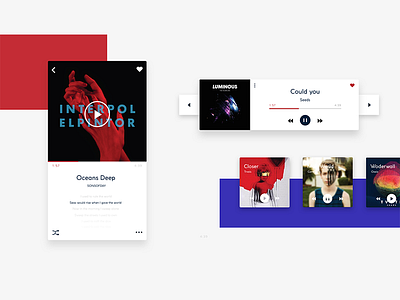 Music app interface exercises