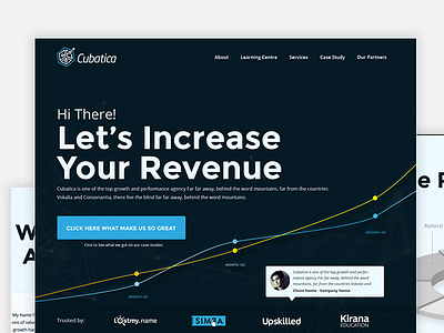 Cubatica Homepage WIP conversion growth ui webdesign website