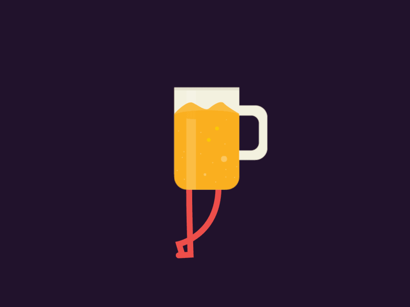 Beer Glass Walk by Mahesh Kumar on Dribbble