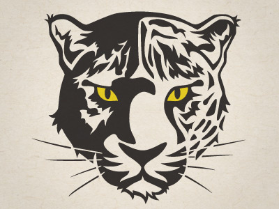 Camperdown Academy Jaguars logo jaguar cat animal illustration yellow mascot