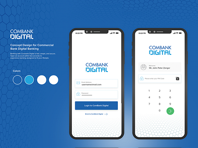 Concept Design for Commercial Bank Digital Banking app concept banking finance ui