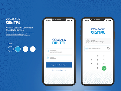 Concept Design for Commercial Bank Digital Banking