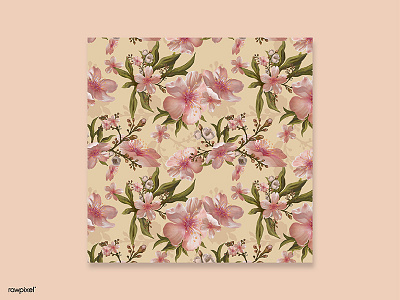Flowers Pattern - Sakura flower illustration pattern