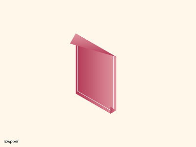 isometric gradient banner