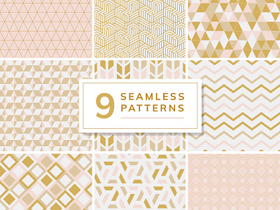 rosegold seamless pattern set rosegold seamless seamless pattern