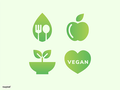 simple vegan icon