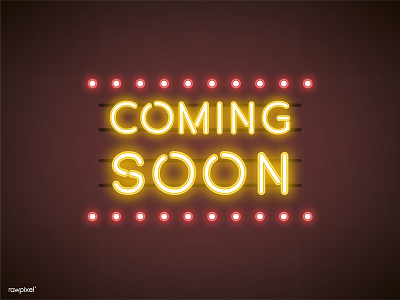 ' Coming Soon ' Neon Sign