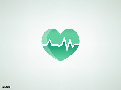 Medical Logo design flat graphic health heart icon logo medical minimal vector