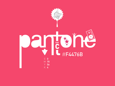 Pantone 191C / #F4476B 191 color f4476b masculine pantone pantone 191 c pantone 191c pink red redish tone typo typography