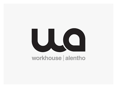 clean, minimal style logo design - monogram - workhouse alentho