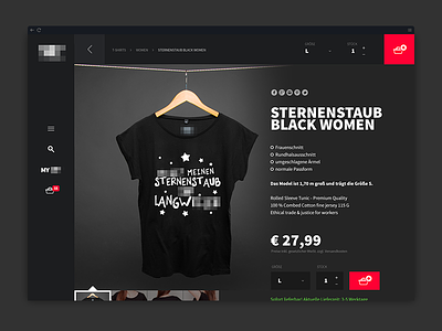 Online Store Product Detail - Design - Dark dark ecommerce magento product detail shop store theme webshop