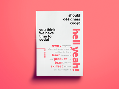 Designers DO Code code designers