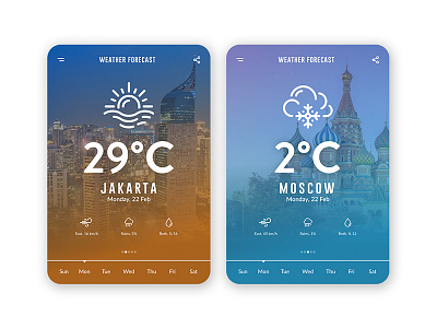 Weather UI Concept weather