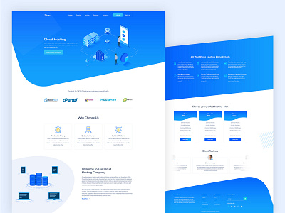 Cloud Hosting Landing Page