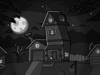 Haunted House cartoon halloween