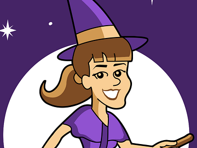 Halloweentown Witch cartoon