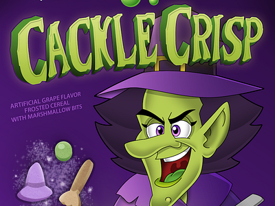 Cackle Crisp 2016 cartoon cereal halloween