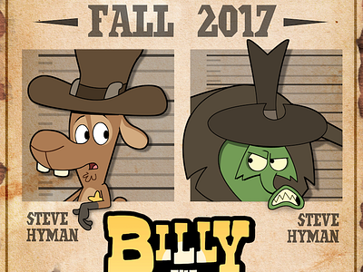 Billy the Kidd Poster animation cartoon cowboy poster