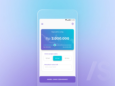 Lending App app application design financial fintech indonesia landing lending page ui ux