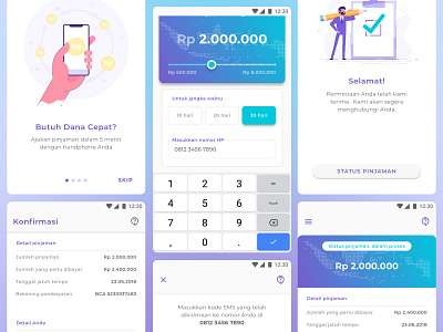 Lending App Details app design financial fintech indonesia lending page ui ux