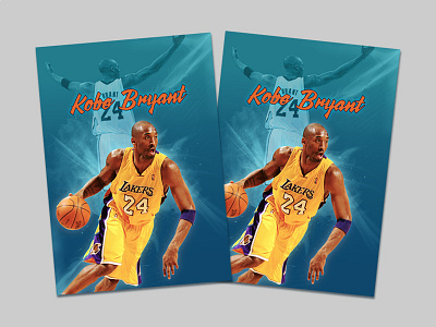 Kobe Bryant adobe photoshop colorful graphic design illustration poster design