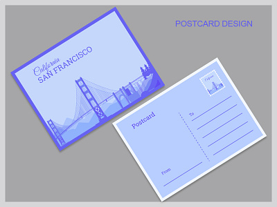 Postcard design 01 adobe illustrator adobe photoshop colorful design graphic design illustration vector