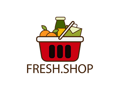 Grocery store logo. by Helena Layzu on Dribbble