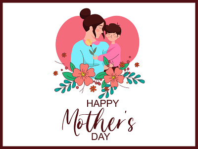 Mothers day illustration. adobe illustrator branding colorful design flower graphic design illustration ui ux vector