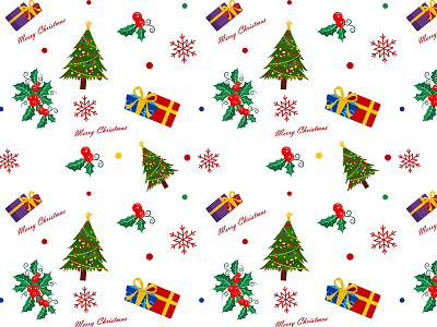 Custom holiday wrapping paper pattern design. adobe illustrator branding colorful design graphic design holiday illustration pattern vector
