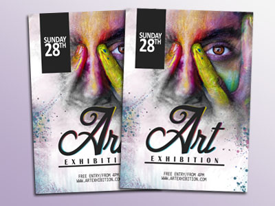 Art Exhibition Poster Design 03 by Helena Layzu on Dribbble