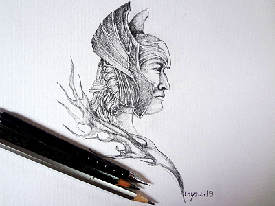Pencil sketch 03. drawing fine arts paper pencil sketch
