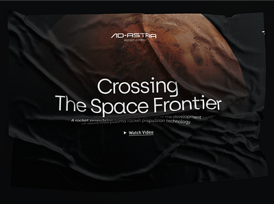 Ad Astra branding branding design design logo mars rocket space typography ui web