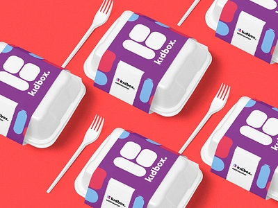 Kidbox app brand branding branding design design food food app kids logo pack packaging packagingdesign